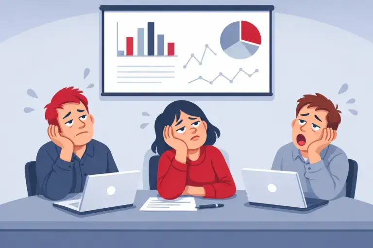 Unmotivated colleagues at work