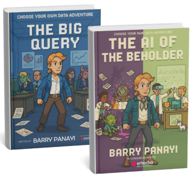 Choose Your Own Data Adventure x Ortecha - Books Mockup